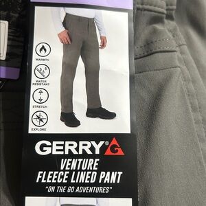 NWT GERRY Venture FLEECE LINED hiking-work Gray Pants size 36x34
